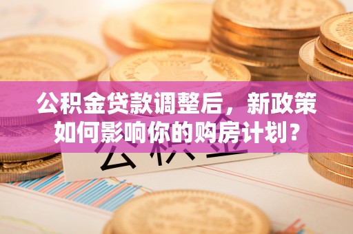 依安公积金贷款调整后，新政策如何影响你的购房计划？