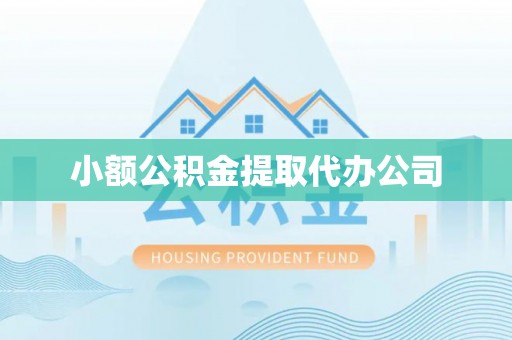 依安小额公积金提取代办公司