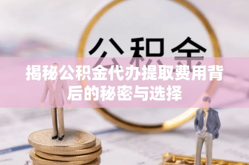 依安揭秘公积金代办提取费用背后的秘密与选择