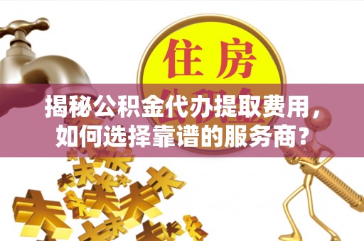 依安揭秘公积金代办提取费用，如何选择靠谱的服务商？
