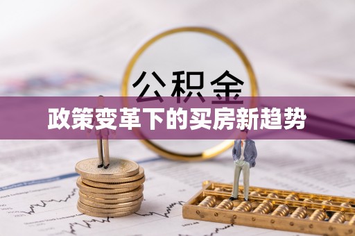 依安政策变革下的买房新趋势