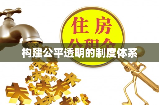依安构建公平透明的制度体系
