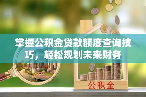 依安掌握公积金贷款额度查询技巧，轻松规划未来财务