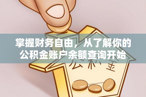依安掌握财务自由，从了解你的公积金账户余额查询开始